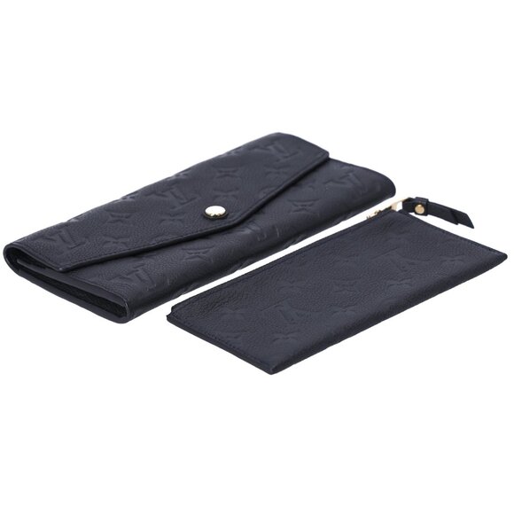 Louis Vuitton Curieuse Monogram Empreinte Long Wallet M60565 Black + Pouch - Picture 4 of 7